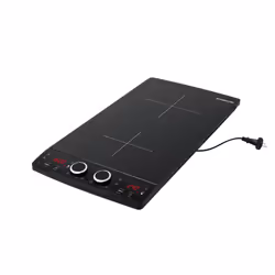 Inventum VKI3010ZWA, Noir, Comptoir, Plaque avec zone à induction, Verre-céramique, 2 zone(s), 2 zone(s)