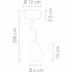 Sompex Retro Pendel éclairage en suspension Support flexible E27 Noir