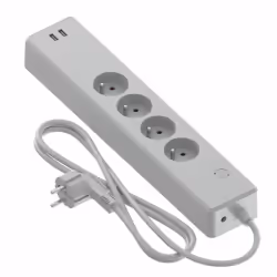 Calex 429230, 1,8 m, Intérieure, Gris, 4 sortie(s) CA, 350 mm, 40 mm