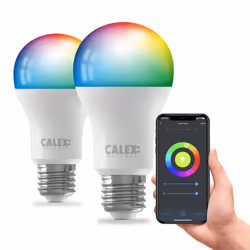 Calex 5001002750, 9,4 W, E27, 806 lm, 15000 h, Bleu, Vert, Rouge, Blanc chaud
