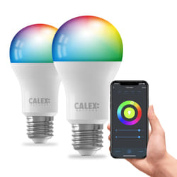 Calex 5001002750 ampoule LED Bleu, Vert, Rouge, Blanc chaud 4000 K 9,4 W E27 F