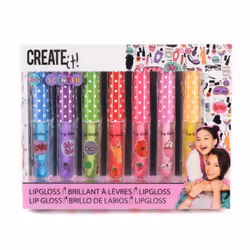 Canenco Create It! Lip Gloss Whit Glitter&amp;Scented, Kit de maquillage pour les lèvres des enfants, 6 an(s), Bleu, Vert, Ro ...