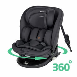 BEBECONFORT Siège auto évolutif pivotant Demeter 360° i-Size 0/1/2/3 - Isofix - 0 à 12 ans (36 kg) - 40-150 cm Mineral Black