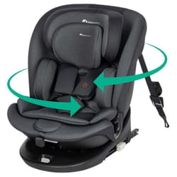 BEBECONFORT Siège auto évolutif pivotant EVOLUFIX 360 i-Size - Groupe 0/1/2/3  Isofix - 0 à 12 ans (36 kg) 40-150 cm Tinted Black