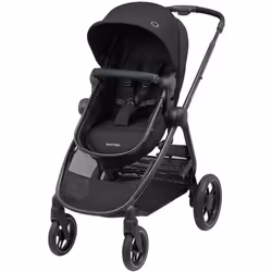 Maxi-Cosi Zelia 3, Ciel de lit, Poussette tandem, unisexe, Pliable, Noir