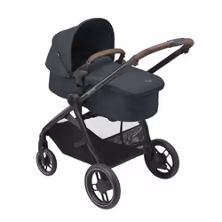 Maxi-Cosi Zelia³, Ciel de lit, Poussette tout-terrain, unisexe, Roues pleines, Pliable, Gris
