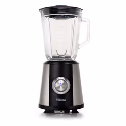 Tristar BL-4441 Blender, Mélangeur de table, 1 L, Fonction d'impulsion, Pileur de glace, 350 W, Noir, Acier inoxydable
