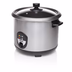 Tristar RK-6129 Cuiseur à riz, Noir, Acier inoxydable, 2,2 L, Acier inoxydable, 900 W, 220 - 240 V, 50 - 60 Hz