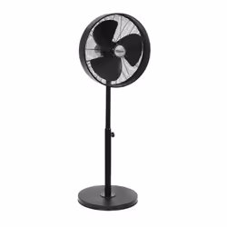 Tristar VE-5929 Ventilateur sur pied en métal, Ventilateur à lame domestique, Noir, Sol, Métal, 64,1 dB, 1250 tr/min