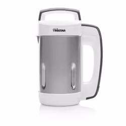 Tristar BL-4457 Blender soupe, Mélangeur de table, 1,1 L, 850 W, Noir, Argent, Blanc