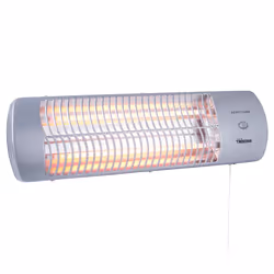Tristar KA-5010 Chauffage quartz, Chauffage d'appoint électrique à quartz, IP24, Intérieure, Mur, Acier inoxydable, 1200 W