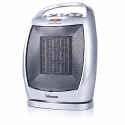 Tristar KA-5038 Chauffage électrique (PTC), Chauffage de ventilateur électrique, Vitrocéramique, Intérieure, Sol, Noir, Argen ...
