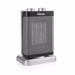 Tristar KA-5065 Chauffage céramique, Chauffage de ventilateur électrique, Vitrocéramique, Chine, Intérieure, Table, Noir, Arg ...