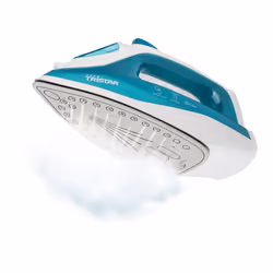Tristar ST-8300 Fer à repasser vapeur continue, Fer à vapeur, Semelle en céramique, 1,9 m, 40 g/min, Turquoise, Blanc, 16 g/m ...