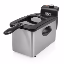 Princess 182604 Friteuse, Friteuse, 3 L, 0,6 kg, 190 °C, Unique, Noir, Acier inoxydable