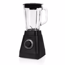 Princess 212085 Blender en acier noir, Mélangeur de table, 1,5 L, Fonction d'impulsion, Pileur de glace, 1000 W, Noir, Transp ...
