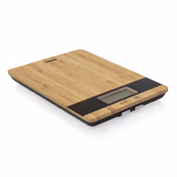 Princess 01.492944.01.001 Balance de cuisine - Pure, Balance de ménage électronique, 5 kg, 1 g, Bambou, Noir, Bambou, Comptoi ...