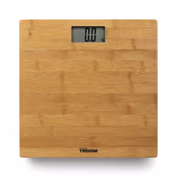 Tristar WG-2432 Pèse-personne, Pèse-personne électronique, 180 kg, 100 g, Bambou, g, once, kg, lb, Carré