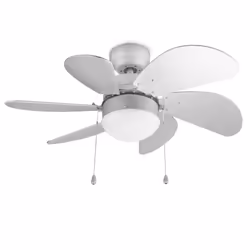 Tristar VE-5810 Ventilateur de plafond, Ventilateur à lame domestique, Argent, Plafond, Métal, 45,2 dB, 240 tr/min
