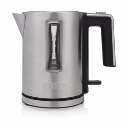 Princess Bouilloire 236045 Deluxe, 1 L, 2200 W, Noir, Acier inoxydable, Acier inoxydable, Indicateur de niveau d'eau, Arrêt d ...