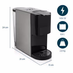 Princess 249450 Machine à Café Multi-Capsules Inox 4 en 1 1450 W - Vue supplémentaire 20