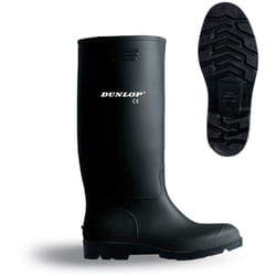 Dunlop - Botte wellington en pvc noir taille 39 noir haut de gamme .