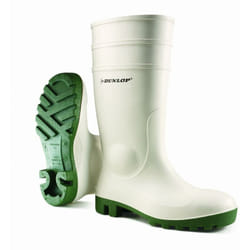 Dunlop - Botte Protomastor. blanc.Vert. Taille 46