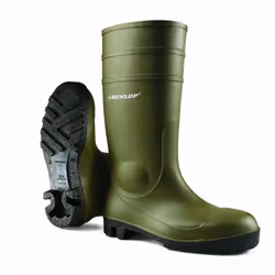 Bottes de sécurité GASTON MILLE PVC - Dunlop - S5 SRA - BODE3 - Botte entièrement en PVC Adhérence excellente grâce à une sem ...