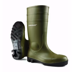 Bottes de sécurité GASTON MILLE PVC - Dunlop - S5 SRA - BODE3 - Botte entièrement en PVC Adhérence excellente grâce à une sem ...
