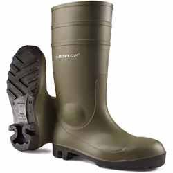 Les bottes de sécurité PROTOMASTOR FULL SAFETY S5 SRA de la marque Dunlop possèdent une coque en acier avec doublure en polye ...