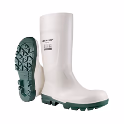 Les bottes de travail blanches en PVC Dunlop NB1JB01 S4 SR font partie de la collection Work-it Safety , qui introduit sur le ...