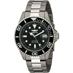 Invicta 0420 Pro Diver Herren Uhr titanium Automatik schwarzen Zifferblat
