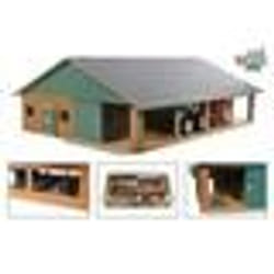 Grange de vache en bois avec salle de traite 1:32 - Kids Globe