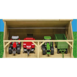 Kids Globe Hangar de ferme pour tracteurs jouets 1:50