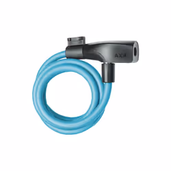 AXA 5011679, Antivol, Noir, Bleu, Acier, Clé, 1200 mm, 8 mm