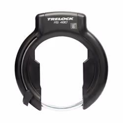 Antivol cadre vélo fer à cheval avec fixation sur cadre largeur de 89 mm à 112 mm (ecart pour pneu 75 mm) Trelock RS480