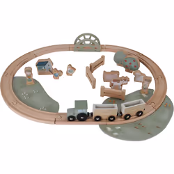 Little Dutch Little Farm, Train et jeu de piste, Little Farm, 1,5 an(s), Bois, Multicolore