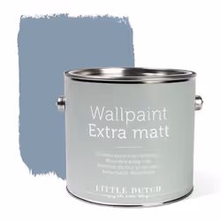Little Dutch LD8704, Peinture, Prêt à l'emploi, Mur, Bois, Bleu, Finition mate, 2,5 L