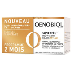 Oenobiol Sun Expert Préparateur Solaire Anti-Âge Lot de 2 x 30 Capsules