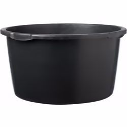 Seau à mortier 90L noir rond. Échelle l