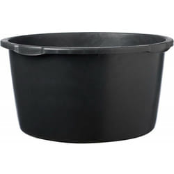 Seau à mortier 90L noir rond. Échelle l