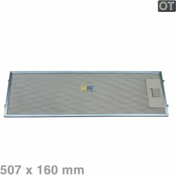 Grille de filtre à graisse pour Hotte ELECTROLUX 4055344149. Dimensions : 508 x 158 mm.