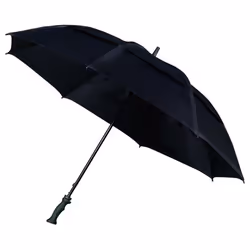 IMPLIVA GP-75-8120, Complet, Parapluie, Rond, Noir, Fibre de verre, Polyester