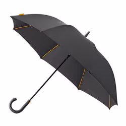 IMPLIVA GP-67 Falcone, Complet, Parapluie, Rond, Noir, Fibre de verre, Polyester