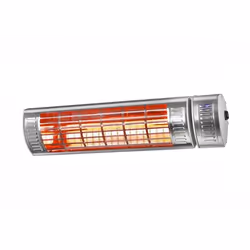Euromac Golden 2000 Ultra RCD, Chauffage électrique à infrarouge, 100°, IP65, Plafond, Mur, Acier inoxydable, Aluminium
