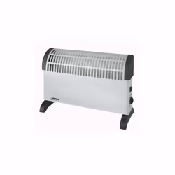 Euromac CK1500, Radiateur, Sol, Noir, Blanc, Métal, Plastique, Boutons, Rotatif, 1500 W