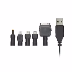 Trust USB Charge Tip Pack, Noir, MP3 player, PSP, DS lite, DSi, iPod, iPhone, MacBook, 60 g, 92 g
