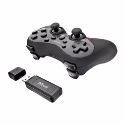 Trust GXT 30, Joystick, PC, Playstation 3, Touche Menu, Touche Turbo, Analogique, Sans fil, USB 2.0