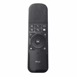 Trust Wireless Touchpad Presenter télécommande IR Noir, Gris