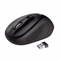 Trust 20322, Ambidextre, Optique, RF sans fil, 1600 DPI, Noir